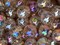 JELLYFISH Pink/Peach Fairy Glass Marbles 25mm (1 inch) SHOOTER Taw Lot